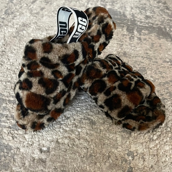 UGG Shoes - Gently used leopard print slippers